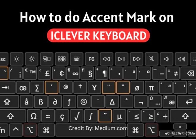 How to do Accent Mark on iClever Keyboard?